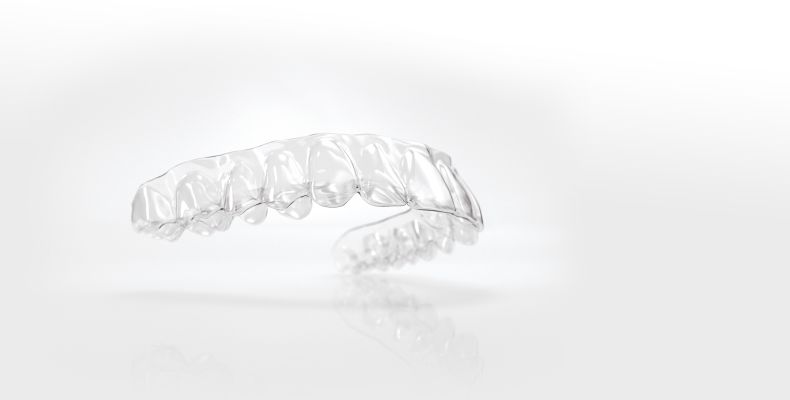 Aligner-transparente Kunststoffschiene